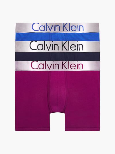 Calvin Klein Underwear HU542400 | Calvin Klein Steel Cotton Férfi Boxer Kék / MélyKék